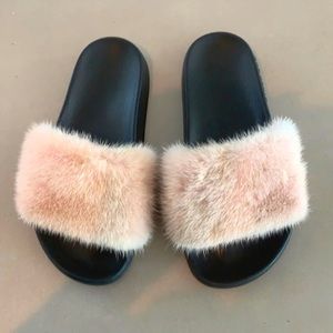 Light Pink Givenchy Trim Slides